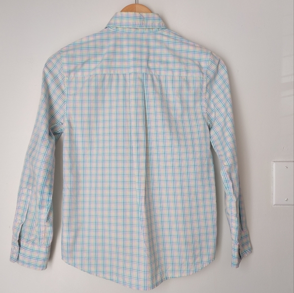 Crown & Ivy Boys M Long Sleeve Plaid  Button Down Shirt - Picture 4 of 6
